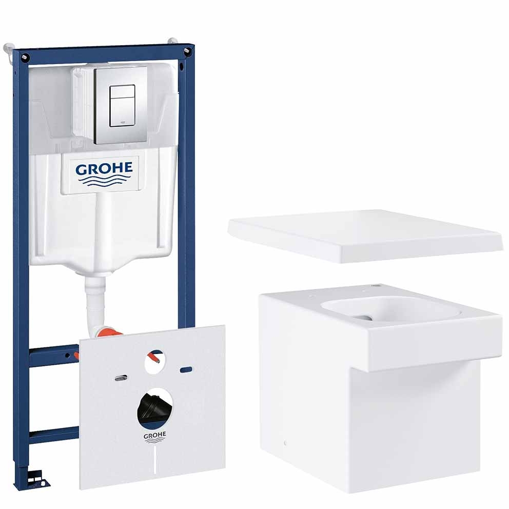 Готовый набор для туалета GROHE Cube Ceramic (NW0041)