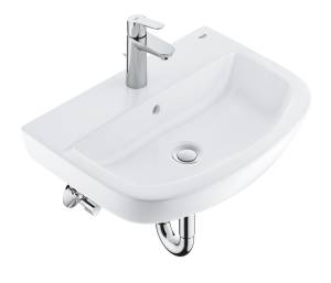 Набор для ванной: раковина 55, смеситель Start Edge и сифон, GROHE Bau Ceramic, (39471000)