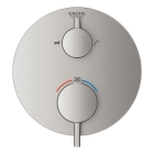Внешняя часть термостата для ванны GROHE Atrio на 2 потребителя, суперсталь (24138DC3)