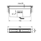 Монтажный ящик смесителя для ванны на 4-5 отверстий GROHE (29037002)