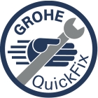 Смеситель для ванны GROHE Start QuickFix, с душевым гарнитуром, хром (23413002)