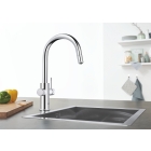 Смеситель для кухонной мойки GROHE Blue Home с системой фильтрации, охлаждения и газирования воды, Wi-Fi, хром (31541000)