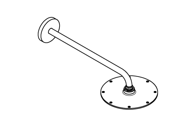 Верхний душ с душевым кронштейном GROHE Rainshower Cosmopolitan, диаметр 210 мм, хром (26171000)