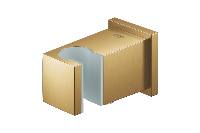 Подключение для душевого шланга и держатель для ручного душа GROHE Euphoria Cube, холодный рассвет матовый (26370GN0)