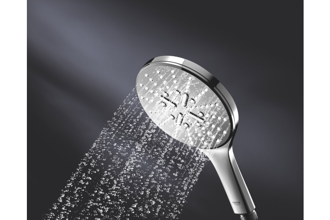 Ручной душ GROHE Rainshower SmartActive 150, 3 вида струй, 9,5 л/мин, хром (26590000)
