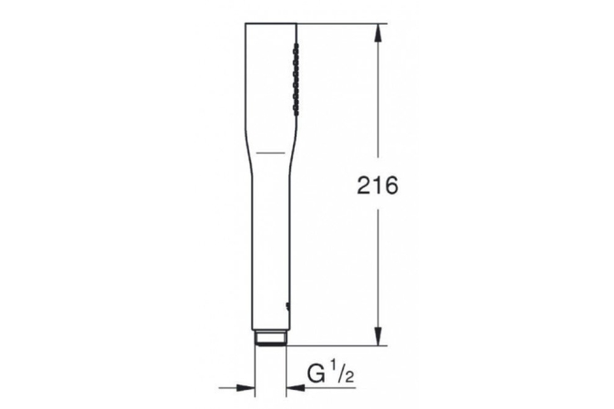 Ручной душ GROHE Euphoria Cosmopolitan Stick (1 режим), хром (27400000)