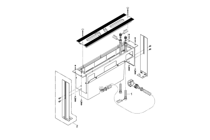 Монтажный ящик для установки смесителей на бортик ванной GROHE (29037000)