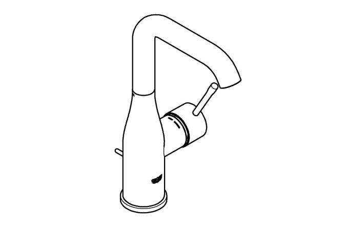 Смеситель для раковины GROHE Essence с донным клапаном, L-Size, хром (32628001)