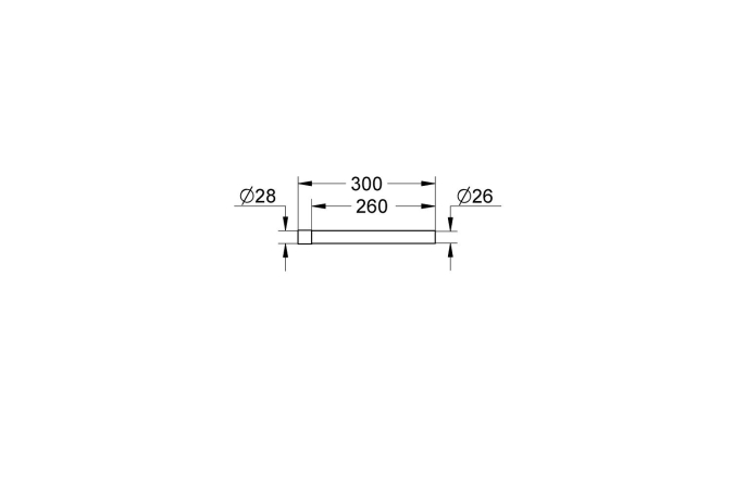 Удлинение смывной трубки GROHE (37114000)