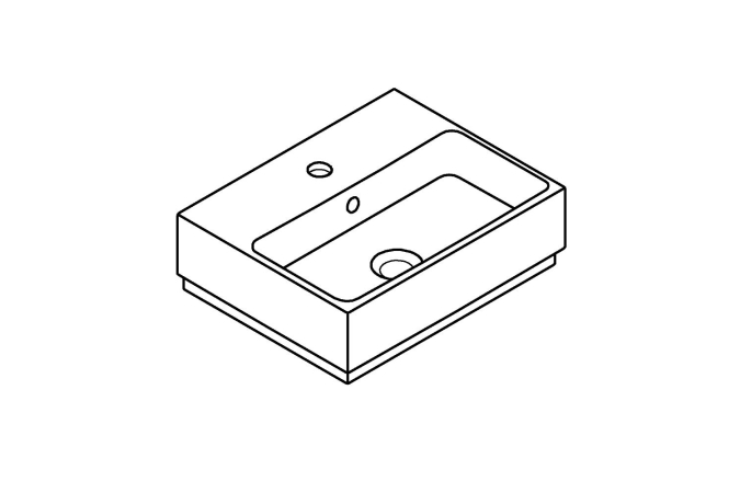 Мини-раковина 45, GROHE Cube Ceramic, альпин-белый, (3948300H)
