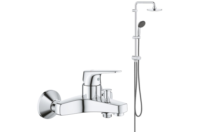 Душевая система Vitalio Start System 180 Flex со смесителем для ванны (NSB0154)