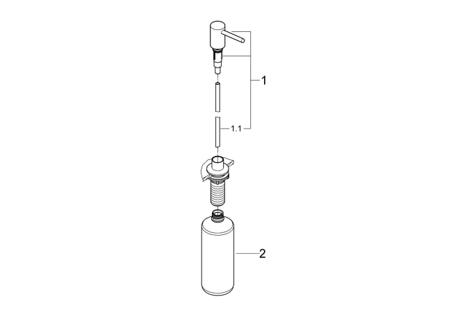 Дозатор жидкого мыла GROHE Contemporary, суперсталь, (40536DC0)